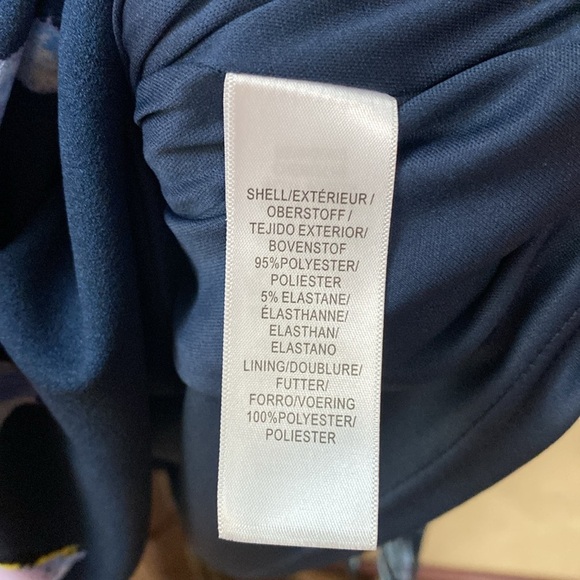 Adrianna Papell Fluttering Botany Print Fit and Flare Dress size 18W - Picture 7 of 9